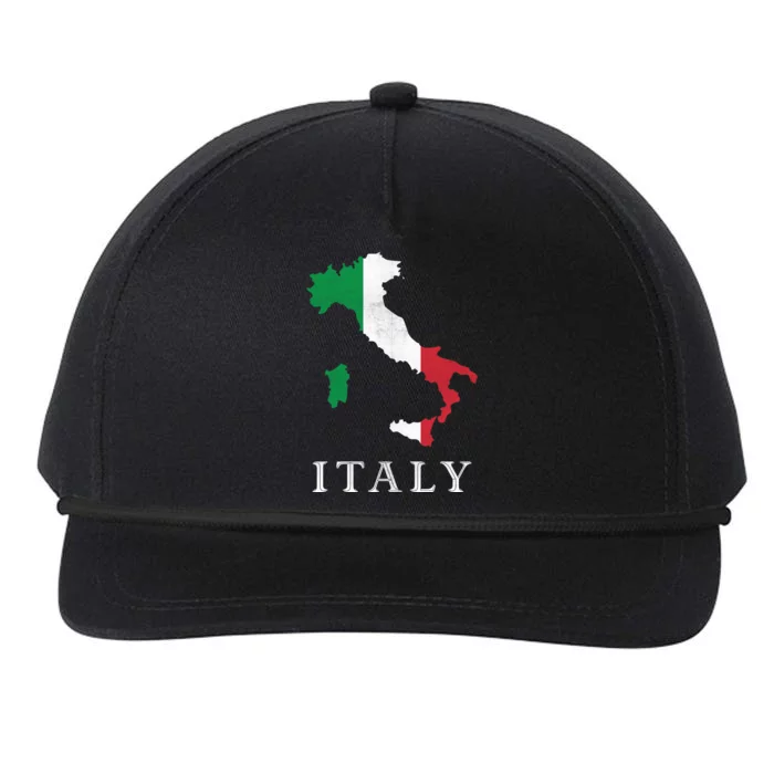 Map Of Italy Snapback Five-Panel Rope Hat