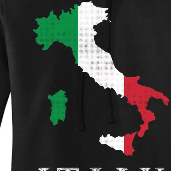 Map Of Italy Women's Pullover Hoodie