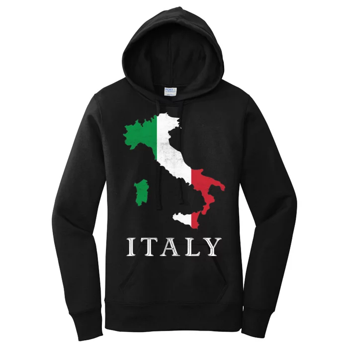 Map Of Italy Women's Pullover Hoodie