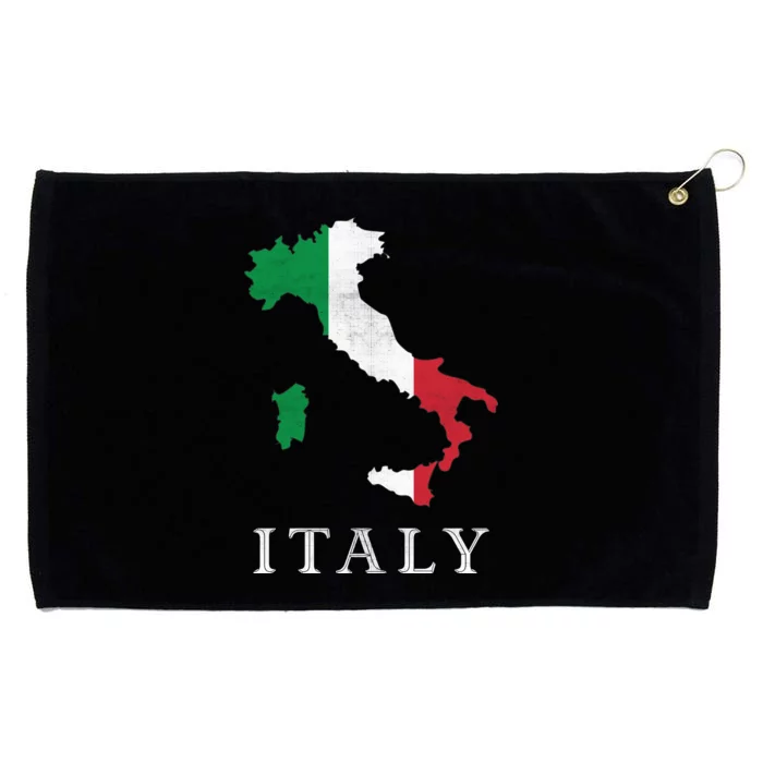 Map Of Italy Grommeted Golf Towel