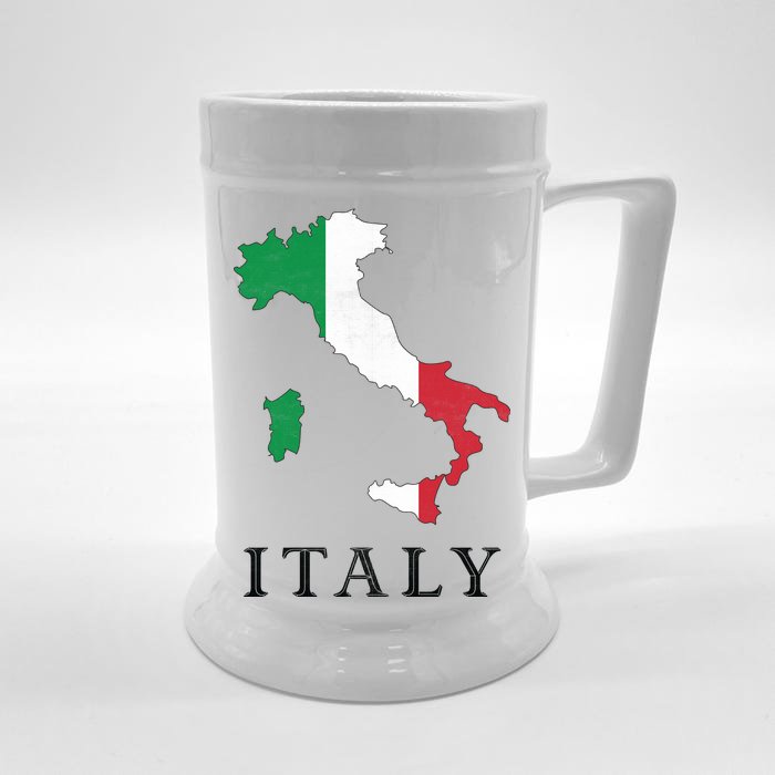 Map Of Italy Front & Back Beer Stein