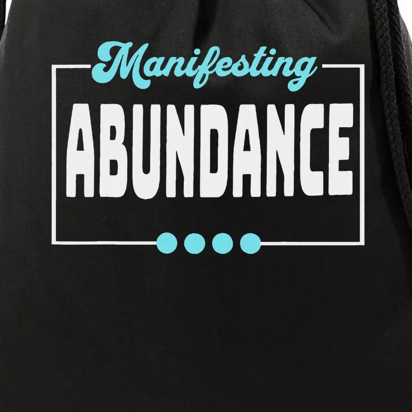 Manifesting Abundance Positive Affirmation Drawstring Bag