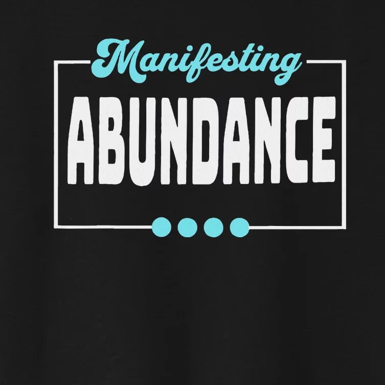 Manifesting Abundance Positive Affirmation Women's Crop Top Tee