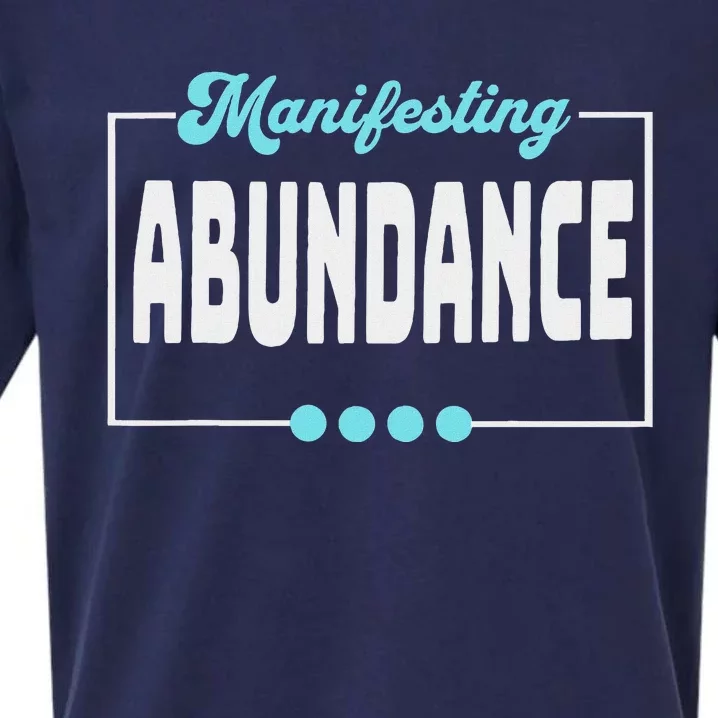 Manifesting Abundance Positive Affirmation Sueded Cloud Jersey T-Shirt