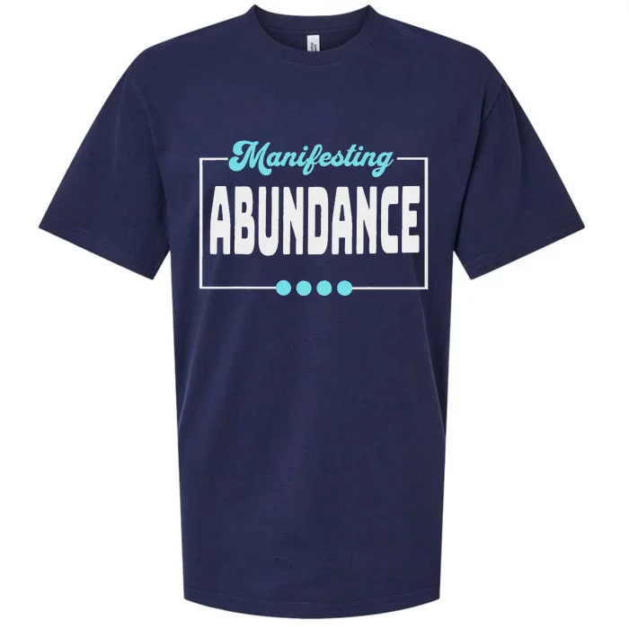 Manifesting Abundance Positive Affirmation Sueded Cloud Jersey T-Shirt