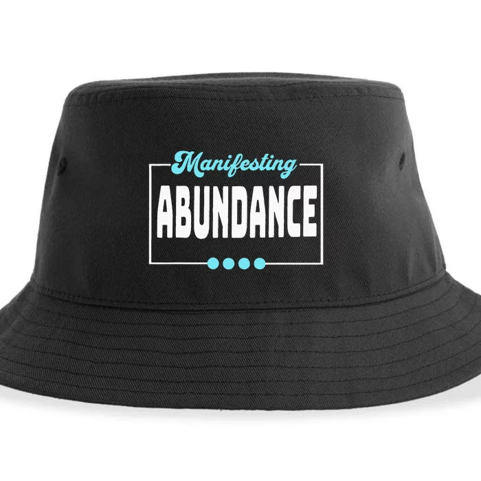 Manifesting Abundance Positive Affirmation Sustainable Bucket Hat