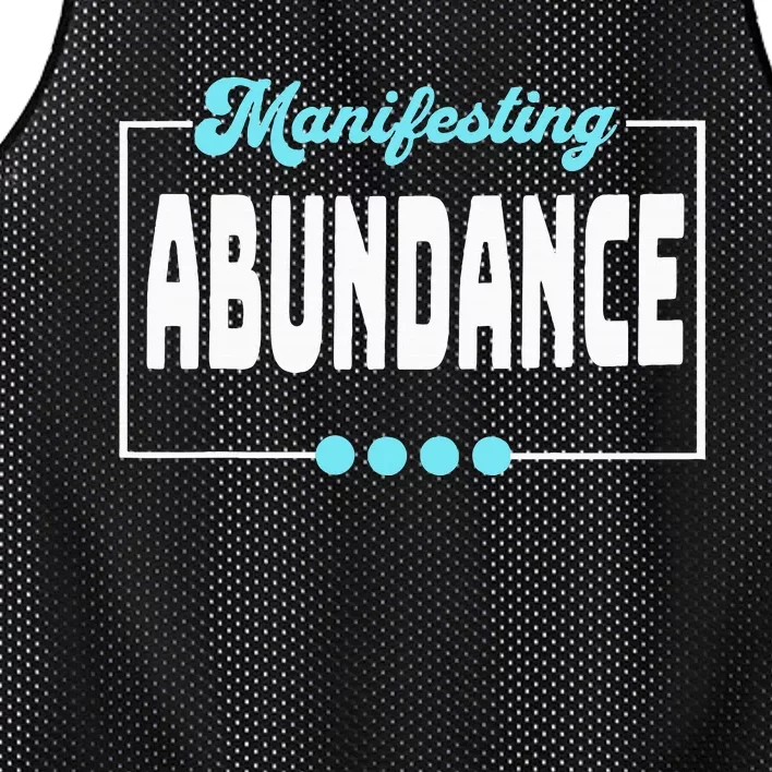 Manifesting Abundance Positive Affirmation Mesh Reversible Basketball Jersey Tank