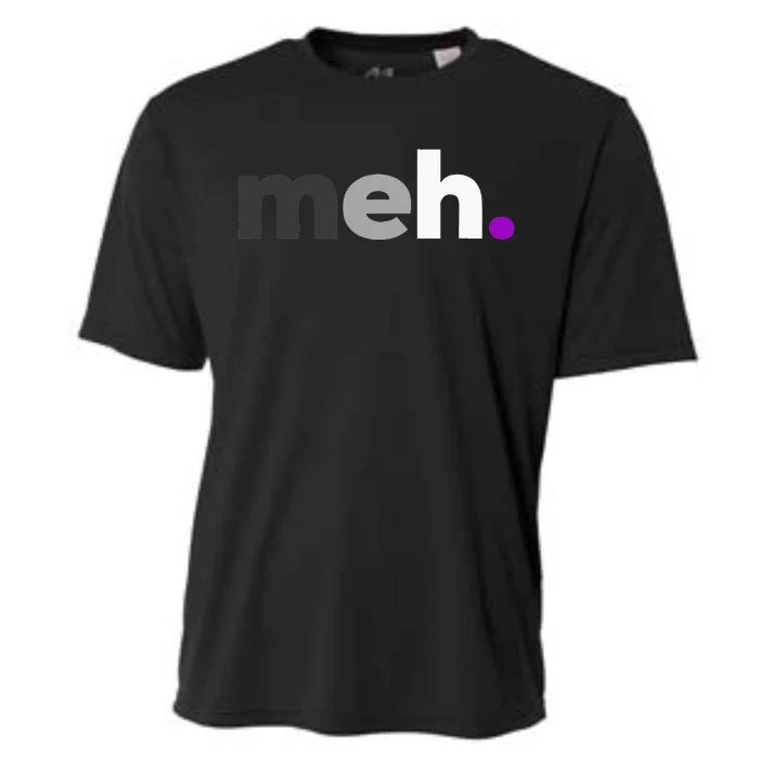 Meh Asexual Pride LGBTQ Ace Flag Funny LGBT Asexuality Cooling Performance Crew T-Shirt