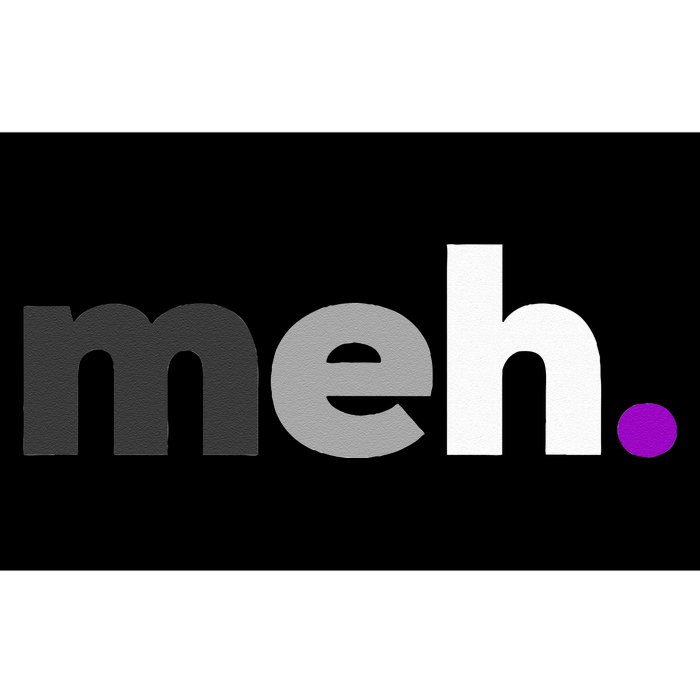 Meh Asexual Pride LGBTQ Ace Flag Funny LGBT Asexuality Bumper Sticker