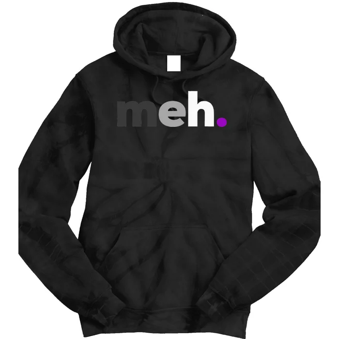 Meh Asexual Pride LGBTQ Ace Flag Funny LGBT Asexuality Tie Dye Hoodie