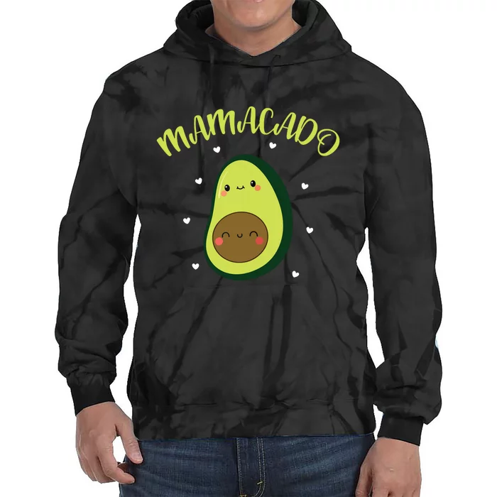 Mamacado Avocado Pregnant Mom Pregnancy Avo Tie Dye Hoodie