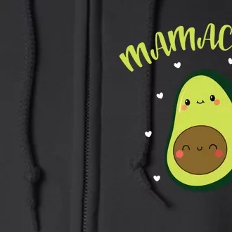 Mamacado Avocado Pregnant Mom Pregnancy Avo Full Zip Hoodie