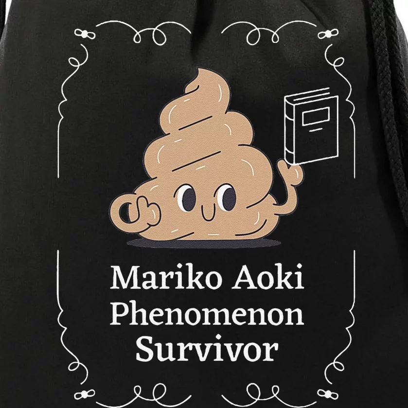 Mariko Aoki Phenomenon Survivor Funny Book Bookstore Drawstring Bag