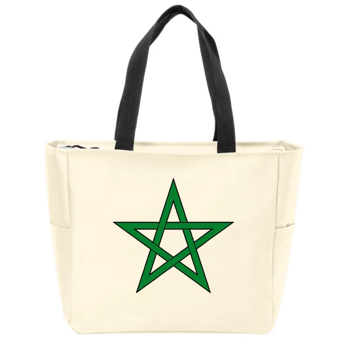 Moorish American Proud Moors Moorish Moroccan Flag Amexem Zip Tote Bag