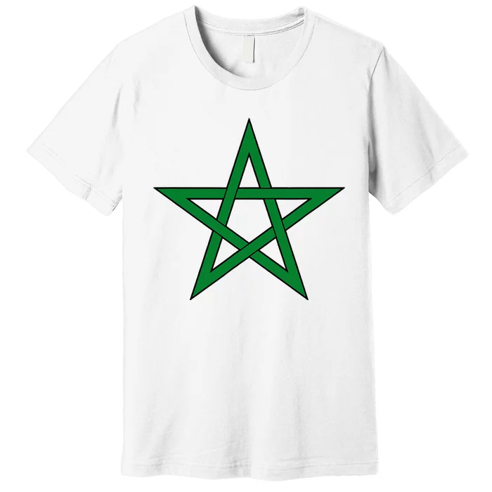 Moorish American Proud Moors Moorish Moroccan Flag Amexem Premium T-Shirt