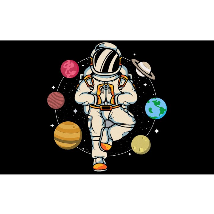 Meditating Astronaut Planets Universe Zen Yoga Astronomy Bumper Sticker