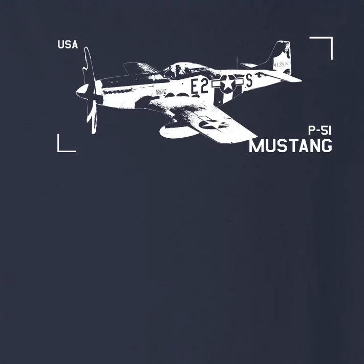 Military Aircraft P51 Mustang Toddler Long Sleeve Shirt