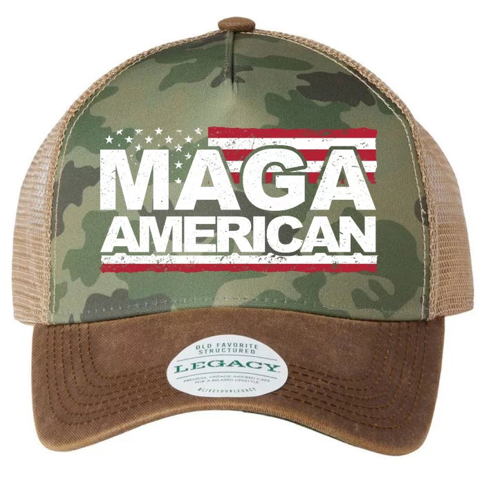 Maga American Pro Trump Flag Legacy Tie Dye Trucker Hat