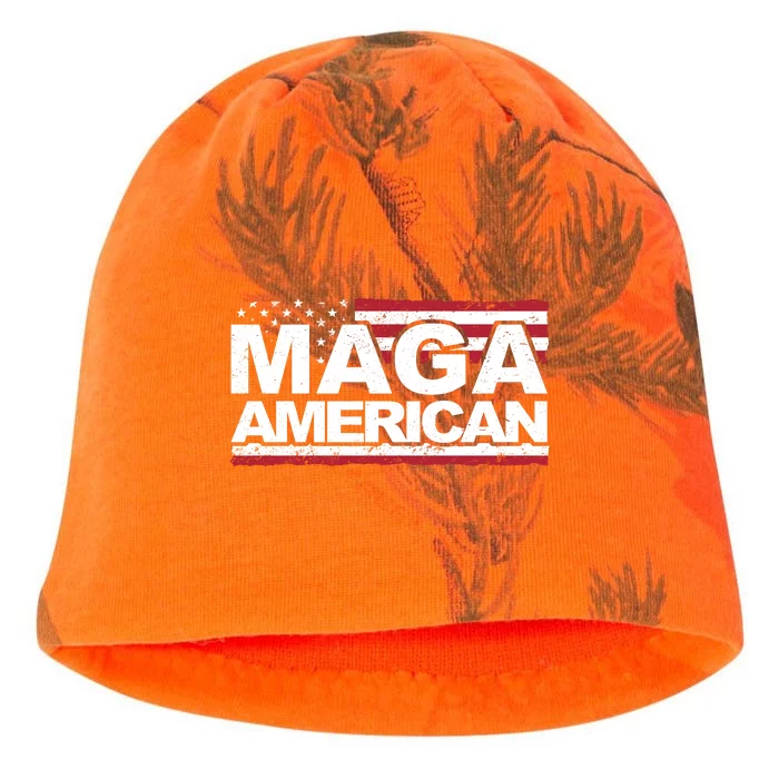 Maga American Pro Trump Flag Kati - Camo Knit Beanie