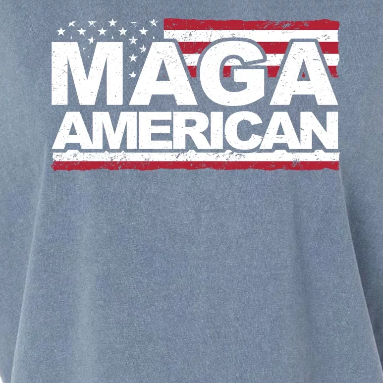 Maga American Pro Trump Flag Garment-Dyed Women's Muscle Tee