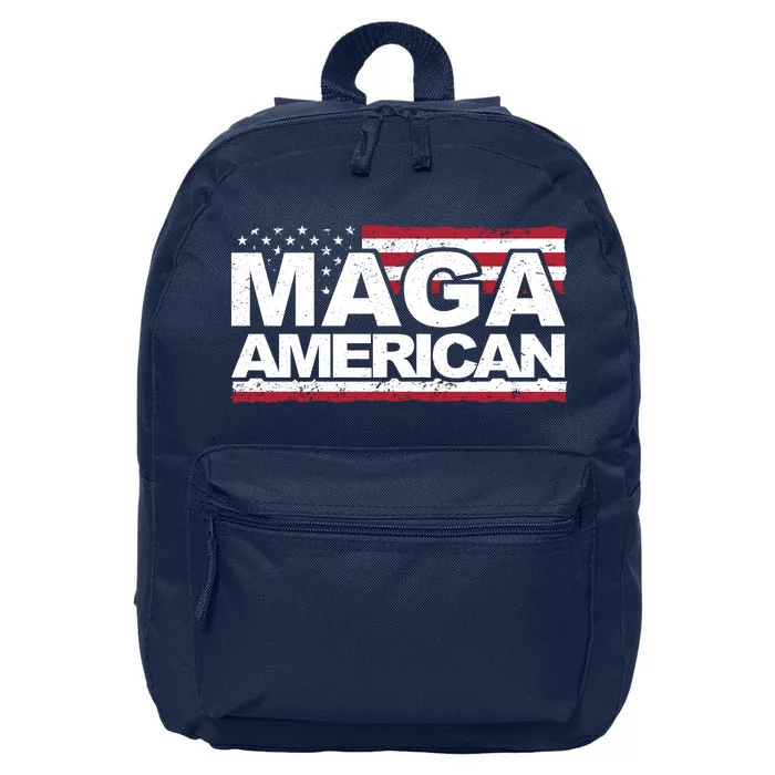 Maga American Pro Trump Flag 16 in Basic Backpack