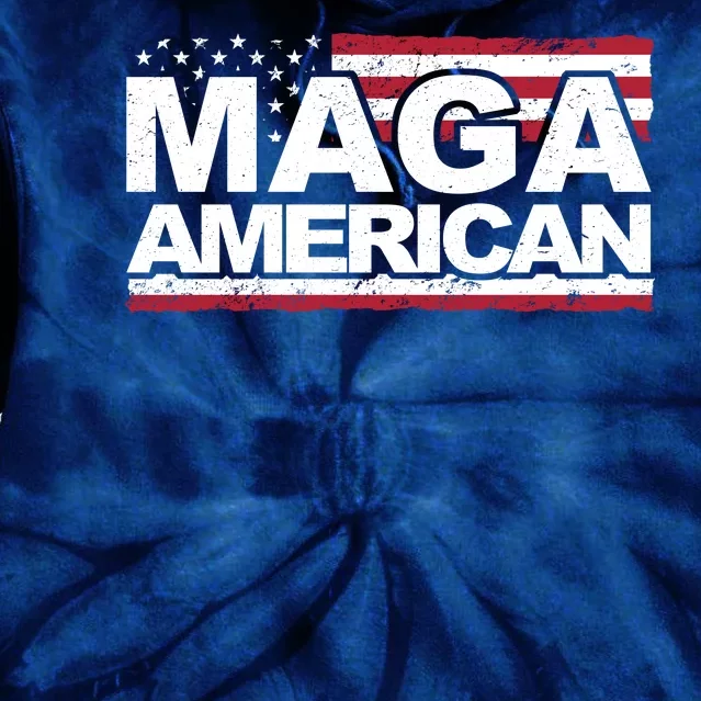 Maga American Pro Trump Flag Tie Dye Hoodie