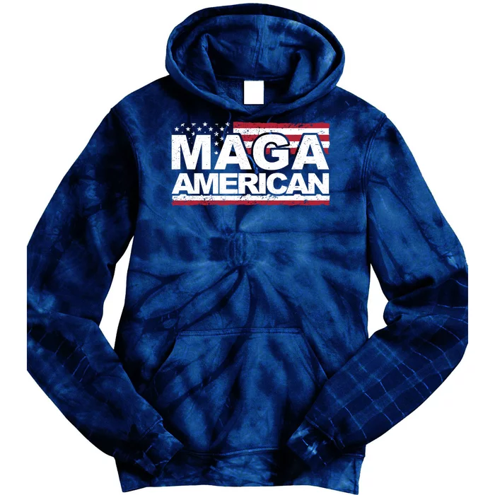 Maga American Pro Trump Flag Tie Dye Hoodie