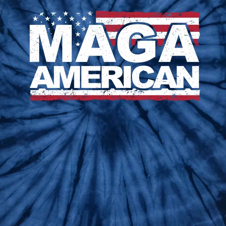 Maga American Pro Trump Flag Tie-Dye T-Shirt