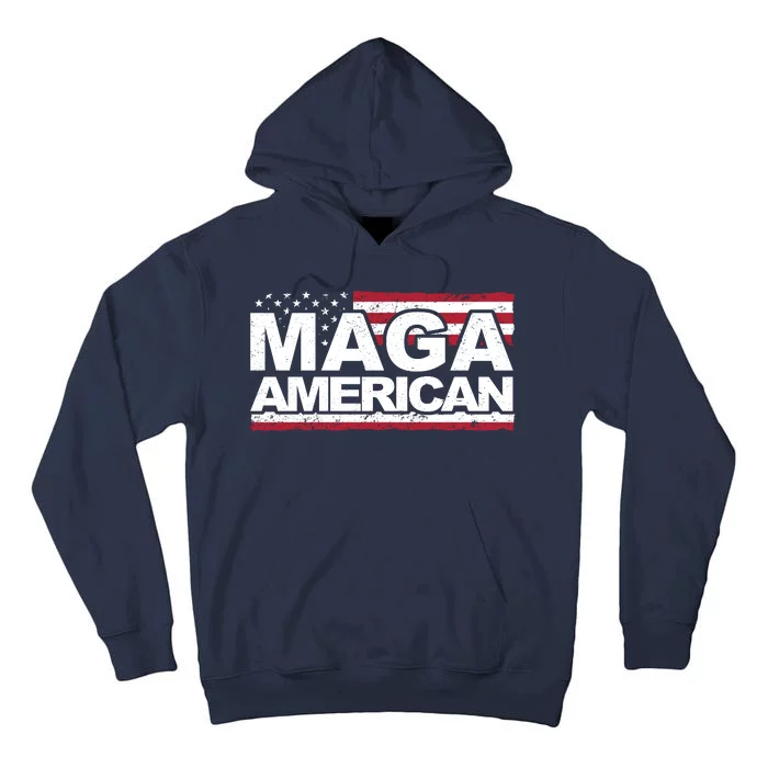 Maga American Pro Trump Flag Tall Hoodie