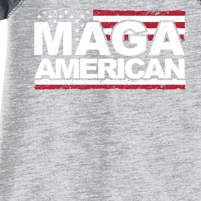 Maga American Pro Trump Flag Infant Baby Jersey Bodysuit