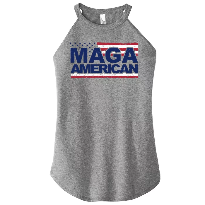 Maga American Pro Trump Flag Women’s Perfect Tri Rocker Tank