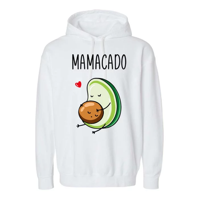 Mamacado Avocado Pregnant Mom Pregnancy Avo Garment-Dyed Fleece Hoodie