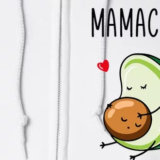 Mamacado Avocado Pregnant Mom Pregnancy Avo Full Zip Hoodie