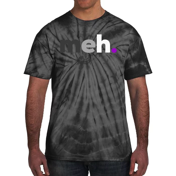 Meh Asexual Pride LGBTQ Ace Flag Funny LGBT Asexuality Tie-Dye T-Shirt