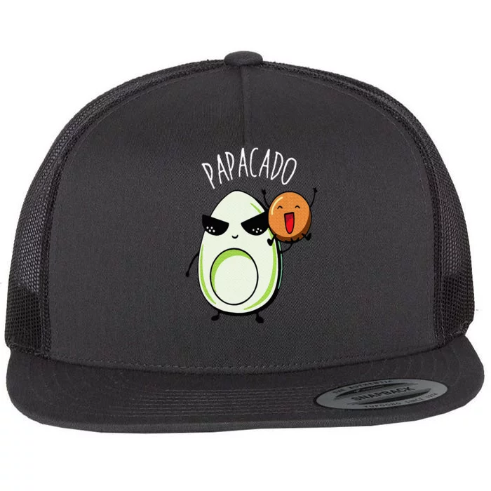 Mamacado And Papacado Baby Couple Pregnancy Announcement Flat Bill Trucker Hat