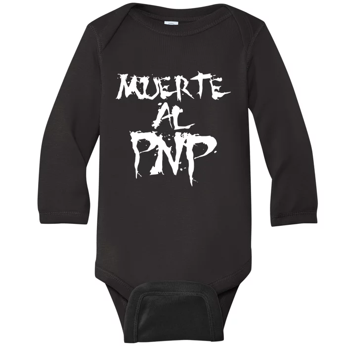 Muerte Al Pnp Baby Long Sleeve Bodysuit