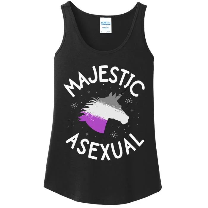 Majestic Asexual Pride Ace Unicorn Lgbtq Pride Stuff Ladies Essential Tank