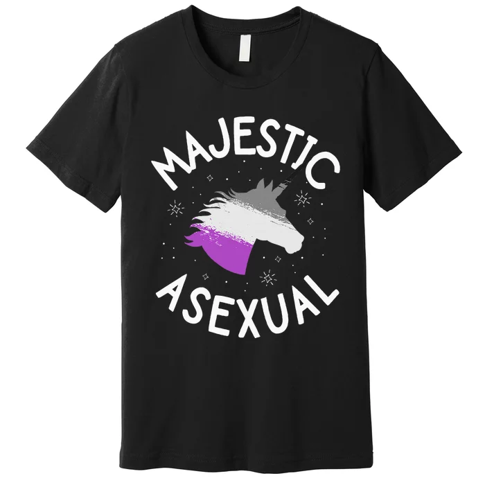 Majestic Asexual Pride Ace Unicorn Lgbtq Pride Stuff Premium T-Shirt