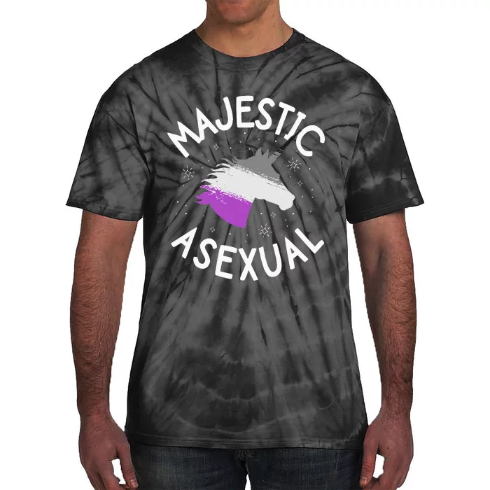 Majestic Asexual Pride Ace Unicorn Lgbtq Pride Stuff Tie-Dye T-Shirt