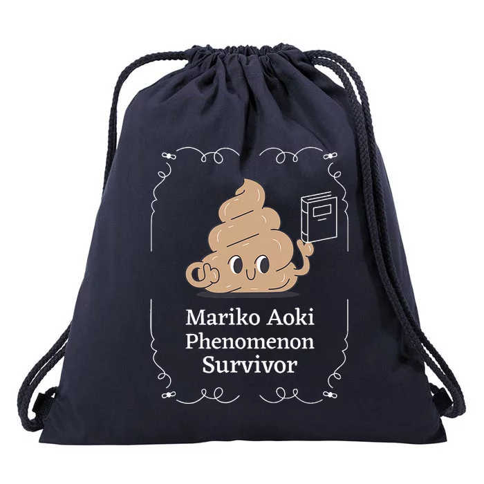 Mariko Aoki Phenomenon Survivor Book Bookstore Drawstring Bag