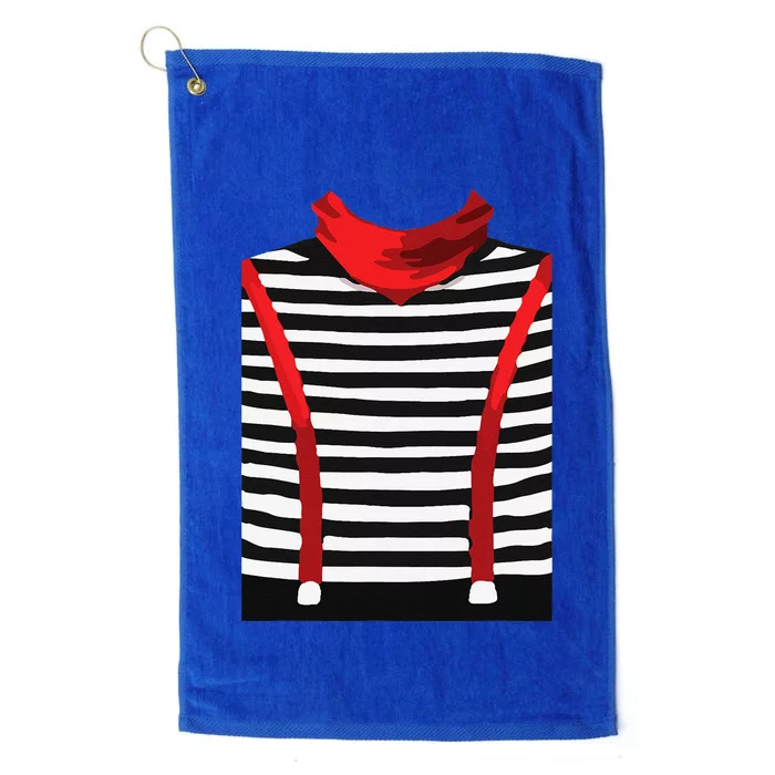 Mime Artist Performer Arts Halloween Costume Cosplay Suit Platinum Collection Golf Towel