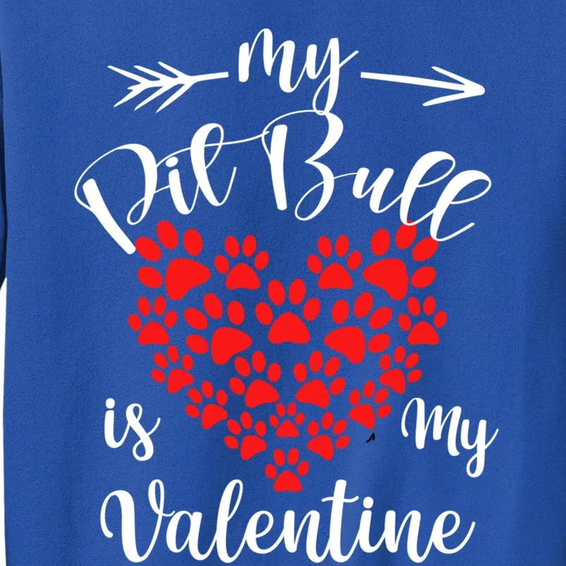 My American Pit Bull Terrier Is My Valentine American Pit B Meaningful Gift Tall Sweatshirt