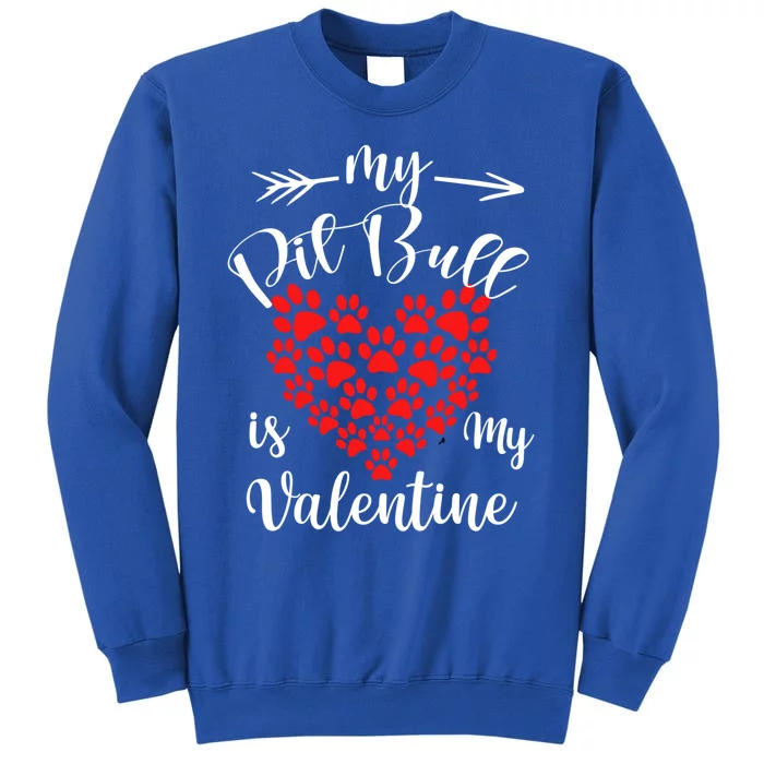 My American Pit Bull Terrier Is My Valentine American Pit B Meaningful Gift Tall Sweatshirt