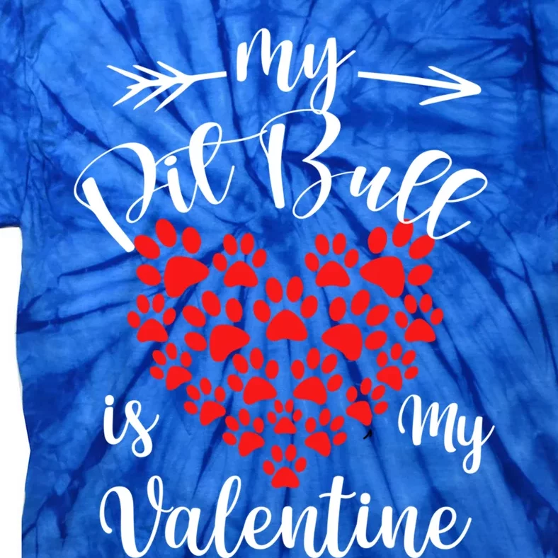 My American Pit Bull Terrier Is My Valentine American Pit B Meaningful Gift Tie-Dye T-Shirt