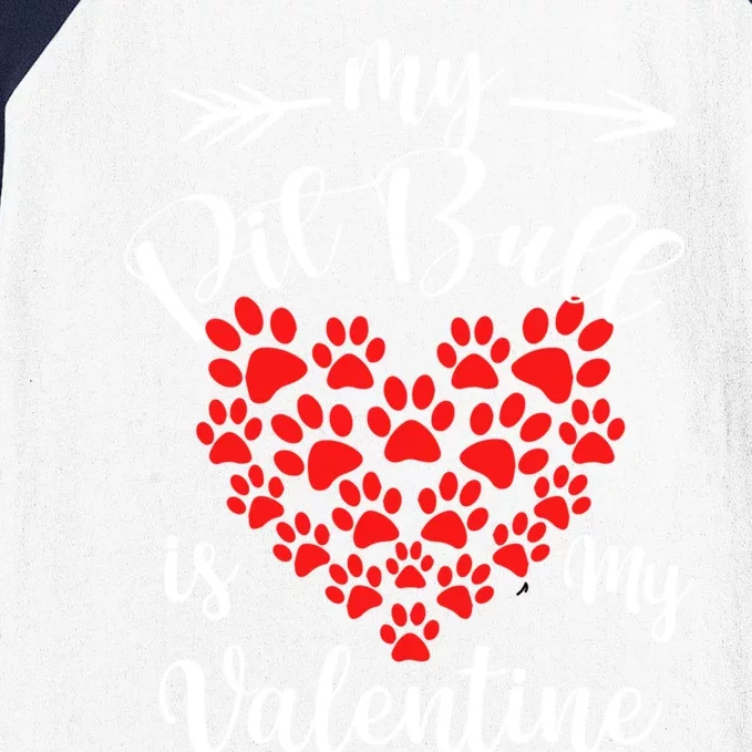 My American Pit Bull Terrier Is My Valentine American Pit B Meaningful Gift Baseball Sleeve Shirt