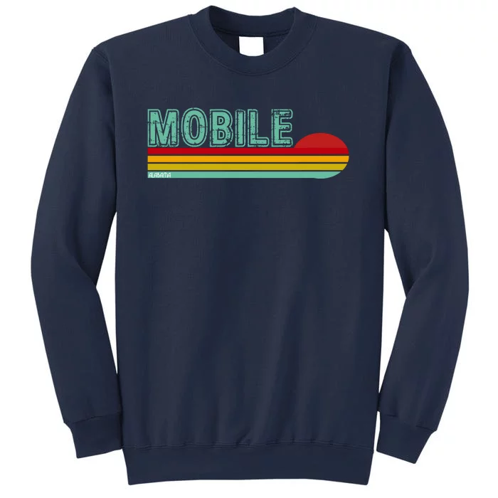 Mobile Alabama Retro Sunset Sweatshirt