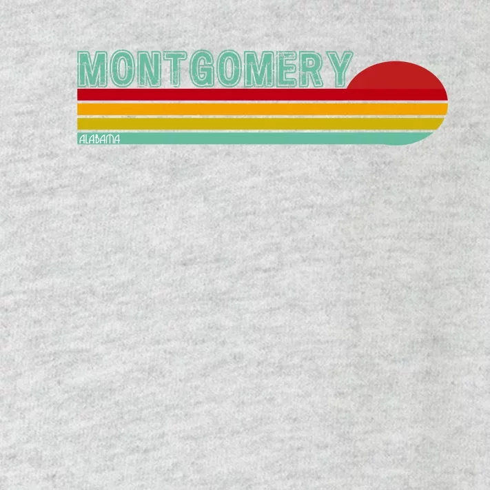 Montgomery Alabama Retro Sunset Toddler Long Sleeve Shirt