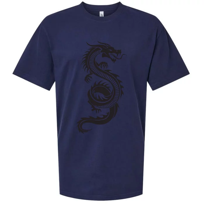 Martial Arts Red Chinese Firedrake Dragon Print Art Sueded Cloud Jersey T-Shirt