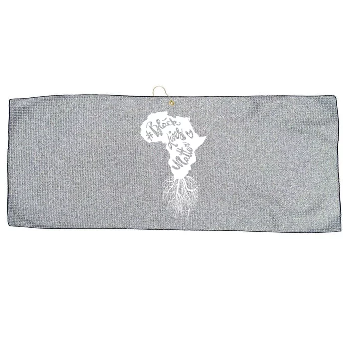 My Africa Roots Black Design African Lives That Do Matter Gift Large Microfiber Waffle Golf Towel