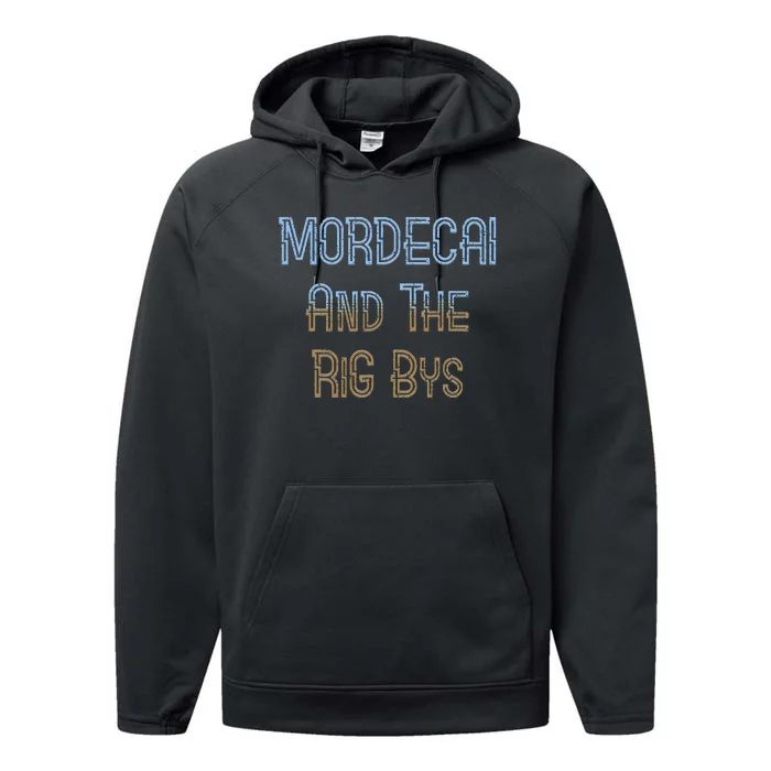 Mordecai And Rigbys Band Ringer Costume Performance Fleece Hoodie